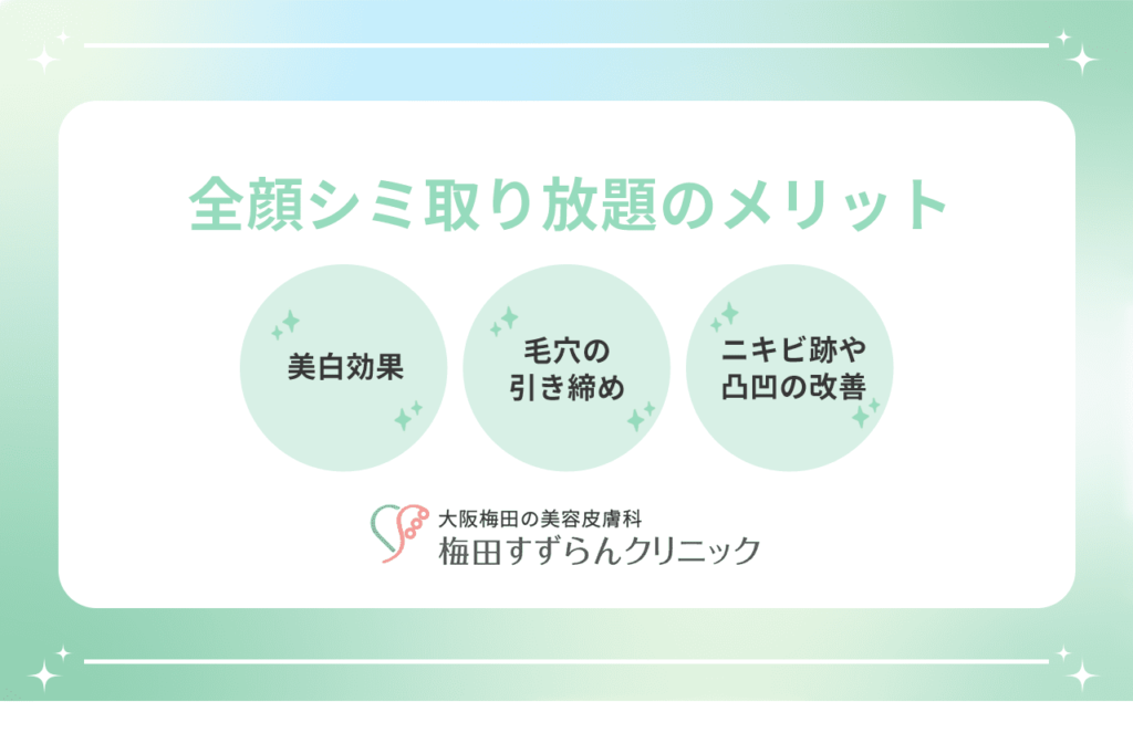 大阪・梅田でシミ取り放題が5,500円【安い＆人気】梅田すずらんクリニック