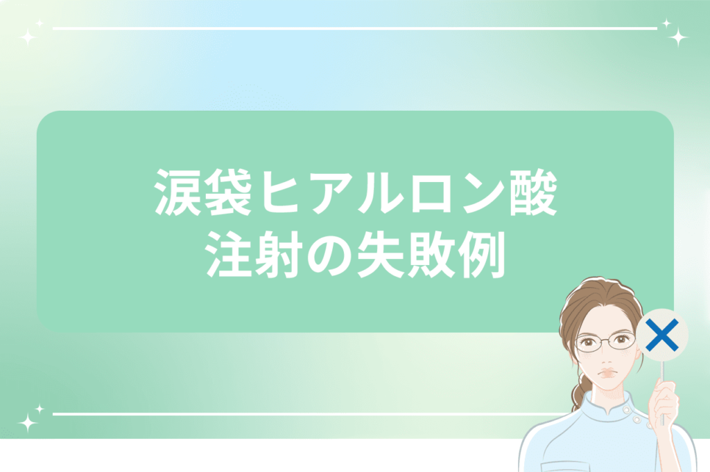 涙袋 ヒアルロン酸 デメリット