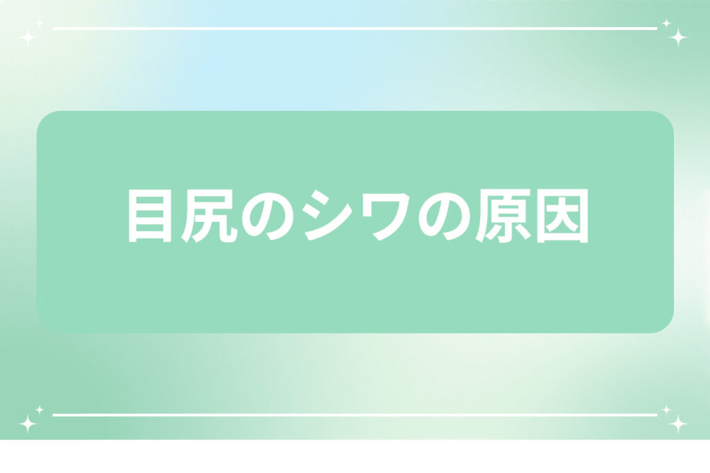 目尻のシワの原因