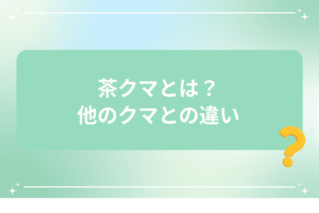 茶クマとは？