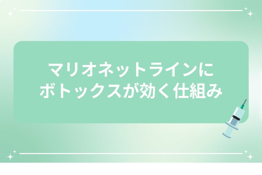 マリオネットラインにボトックスが効く仕組み