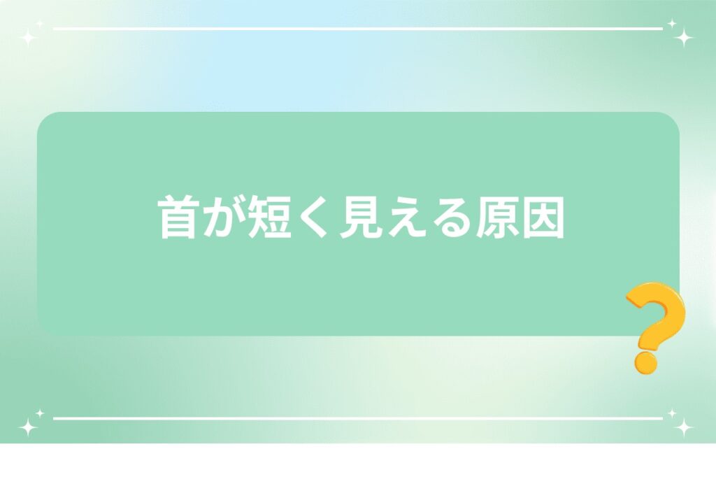 首が短く見える原因